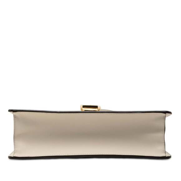 GUCCI White Leather Sylvie Shoulder Bag - Picture 3 of 6